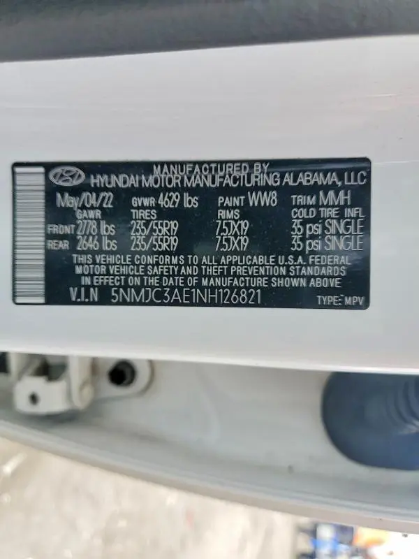 2022 HYUNDAI TUCSON SEL  