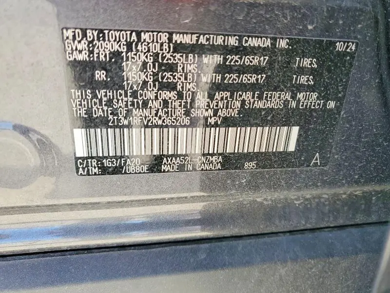 2024 TOYOTA RAV4 XLE  