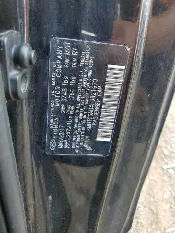 2017 HYUNDAI VELOSTER   