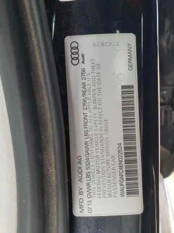 2014 AUDI A6 PREMIUM PLUS  