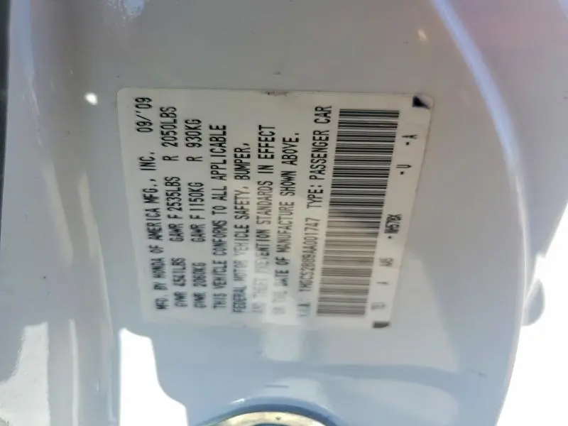 2010 HONDA ACCORD EXL  