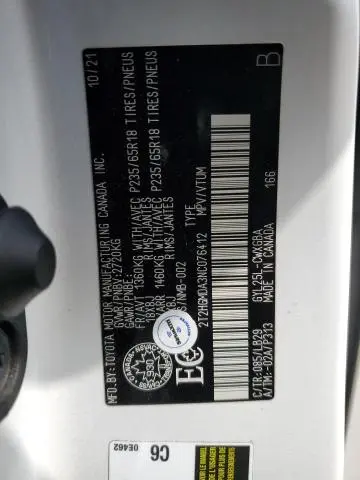 2022 LEXUS RX 450H  