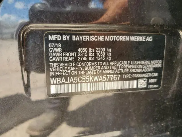 2019 BMW 530 I  