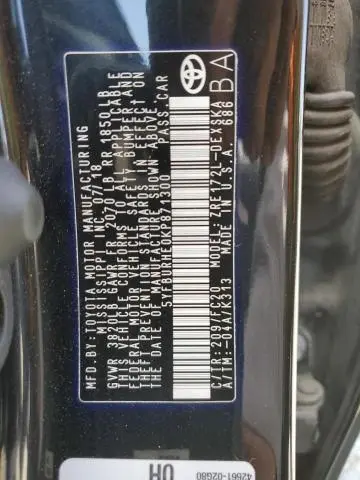 2019 TOYOTA COROLLA L  