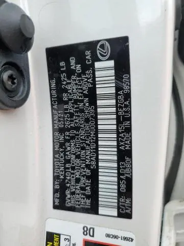 2021 LEXUS ES 250 BASE  