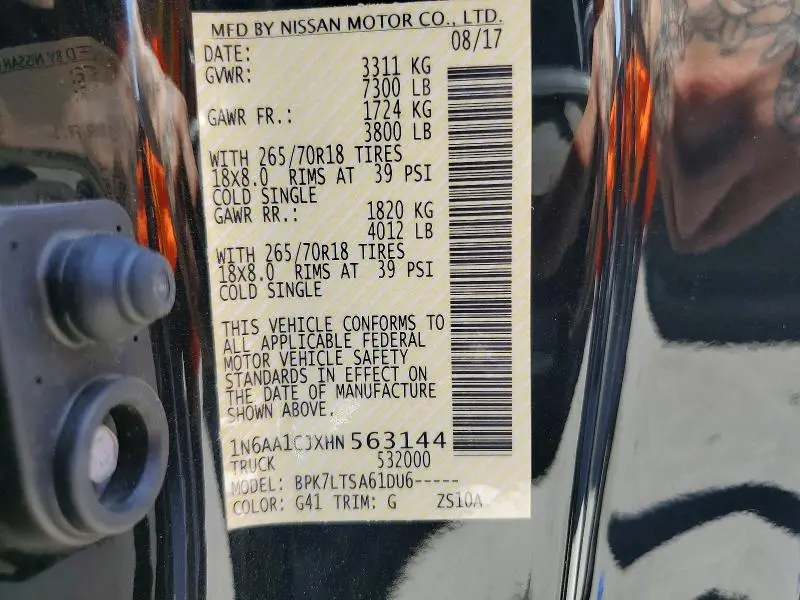 2017 NISSAN TITAN S  