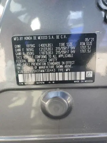 2021 HONDA HR-V LX  