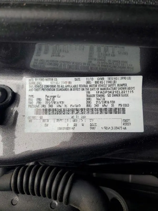 2014 FORD FOCUS SE  
