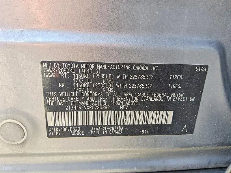 2024 TOYOTA RAV4 LE  