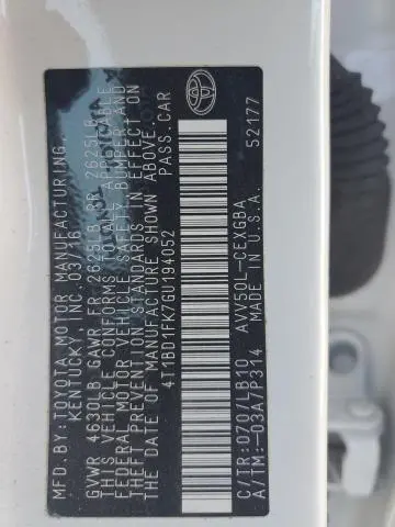 2016 TOYOTA CAMRY HYBRID  