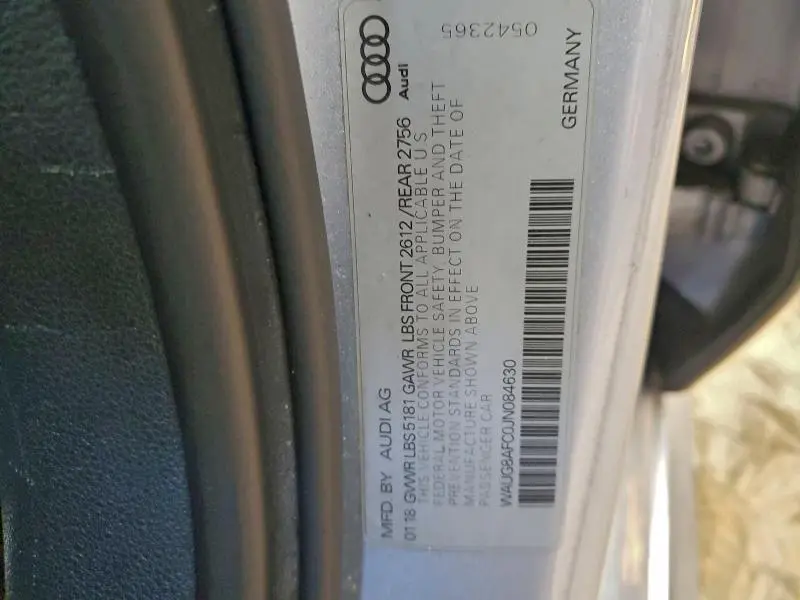 2018 AUDI A6 PREMIUM PLUS  