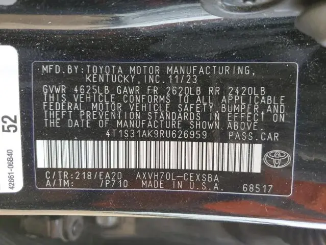 2024 TOYOTA CAMRY SE NIGHT SHADE  