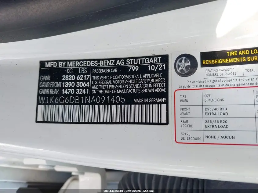 2022 MERCEDES-BENZ S 500 4MATIC