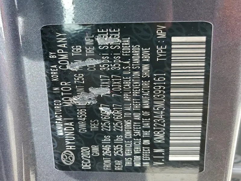 2021 HYUNDAI TUCSON SE  