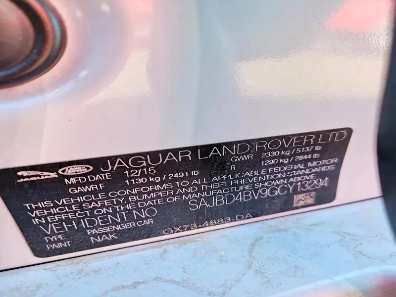 2016 JAGUAR XF PREMIUM LUXURY  
