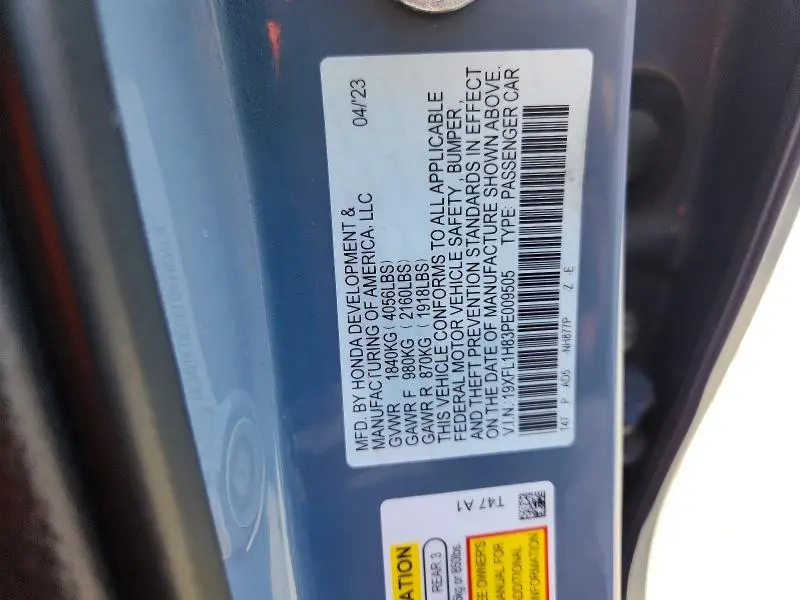 2023 FORD CIVIC