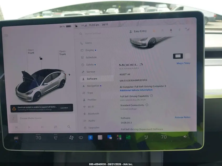 2021 TESLA MODEL 3 STANDARD RANGE PLUS REAR-WHEEL DRIVE