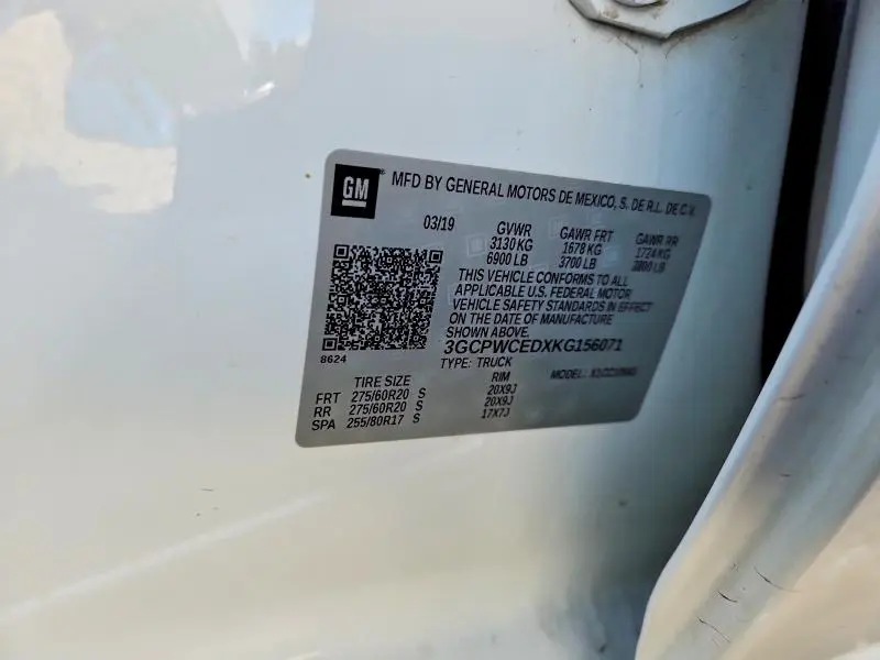 2019 CHEVROLET SILVERADO C1500 LT  