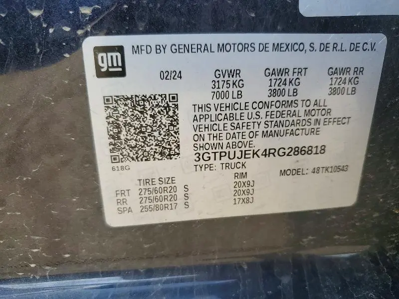 2024 GMC SIERRA K1500 ELEVATION-L  