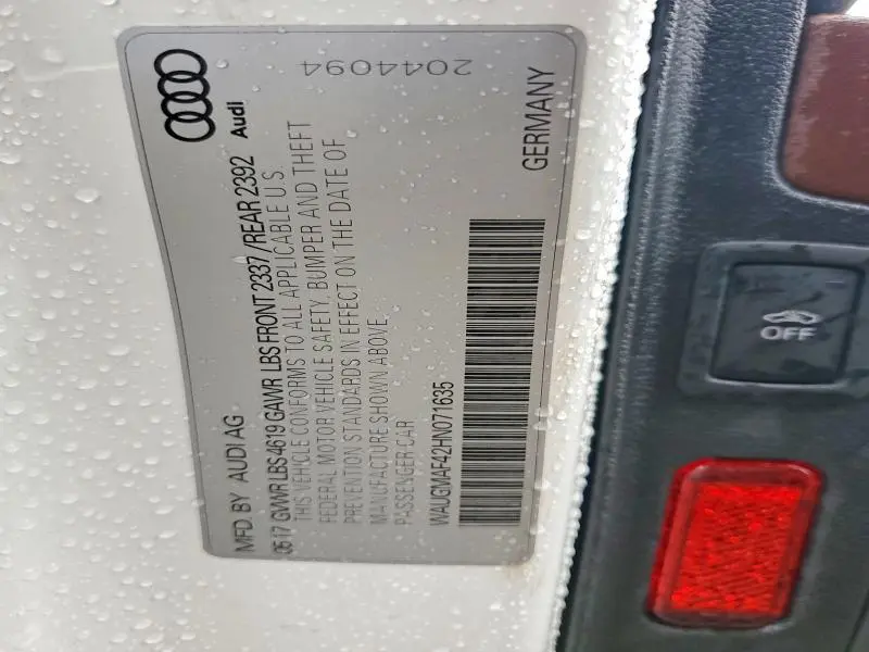 2017 AUDI A4 ULTRA PREMIUM  