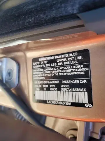 2018 INFINITI QX30 BASE  