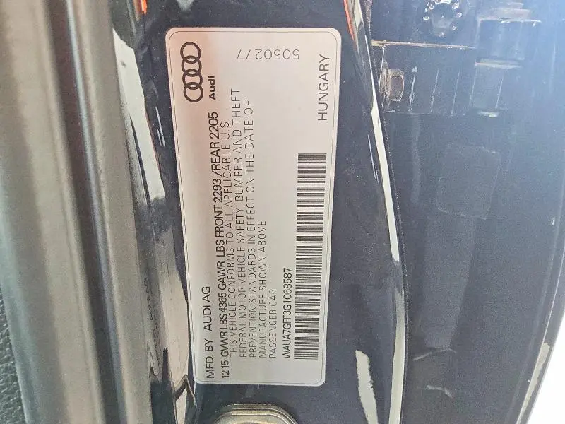 2016 AUDI A3 PREMIUM  