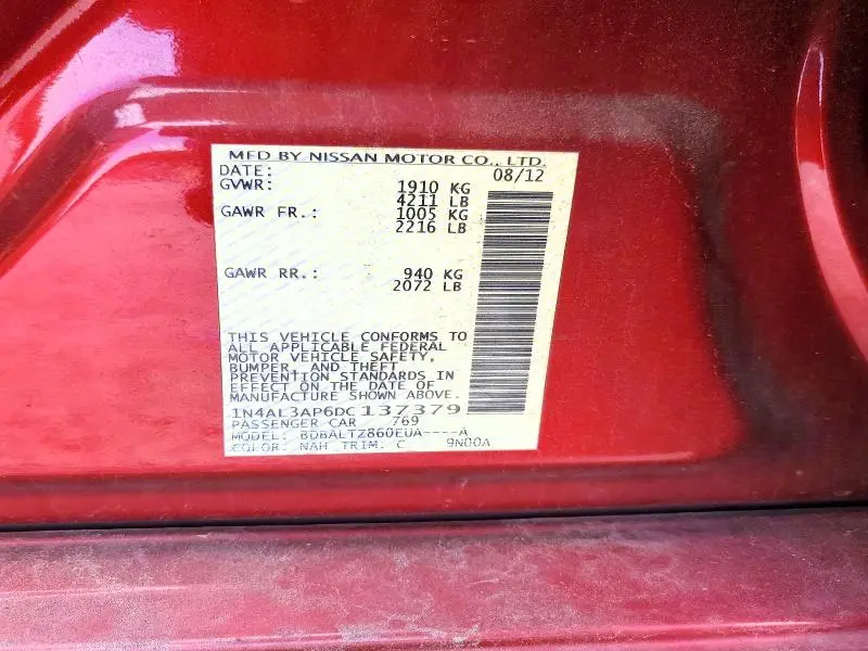 2013 NISSAN ALTIMA 2.5  