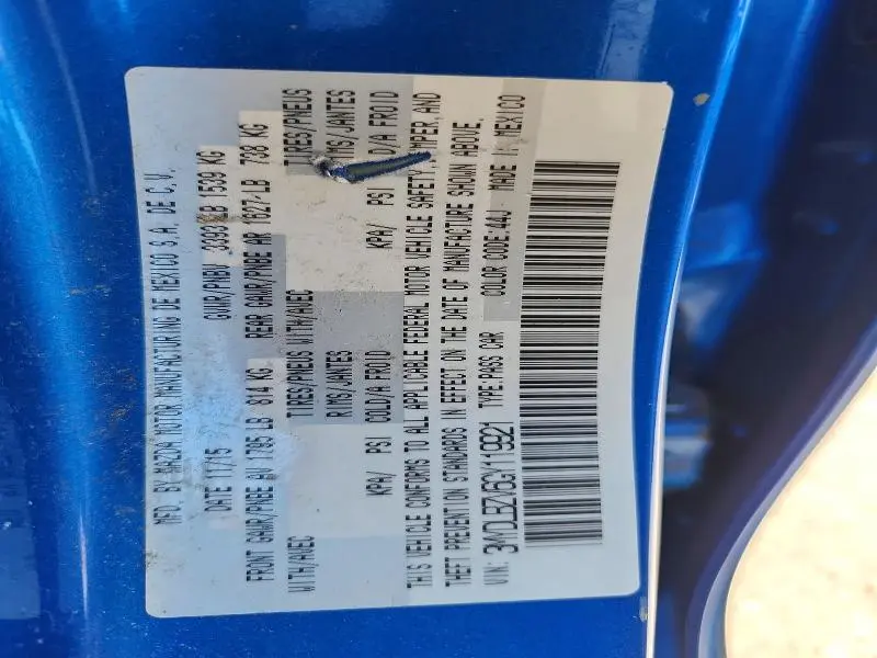 2016 SCION IA BASE  
