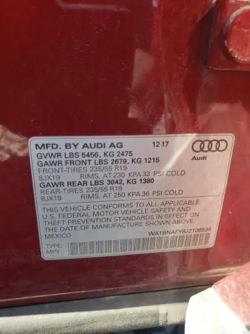 2018 AUDI Q5 PREMIUM PLUS  