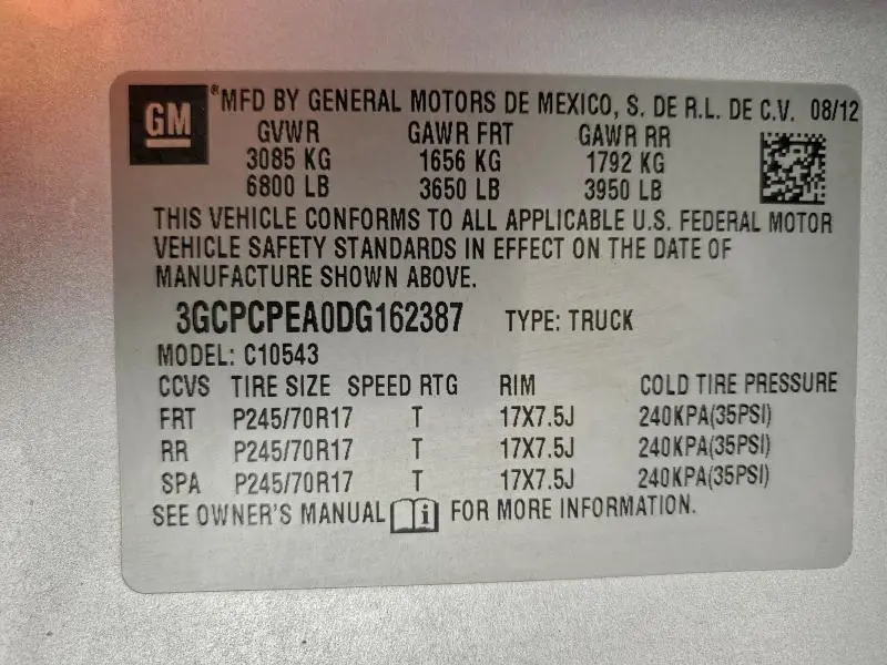 2013 CHEVROLET SILVERADO C1500  