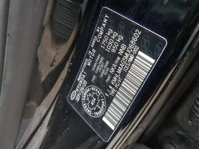 2021 HYUNDAI ELANTRA SEL  