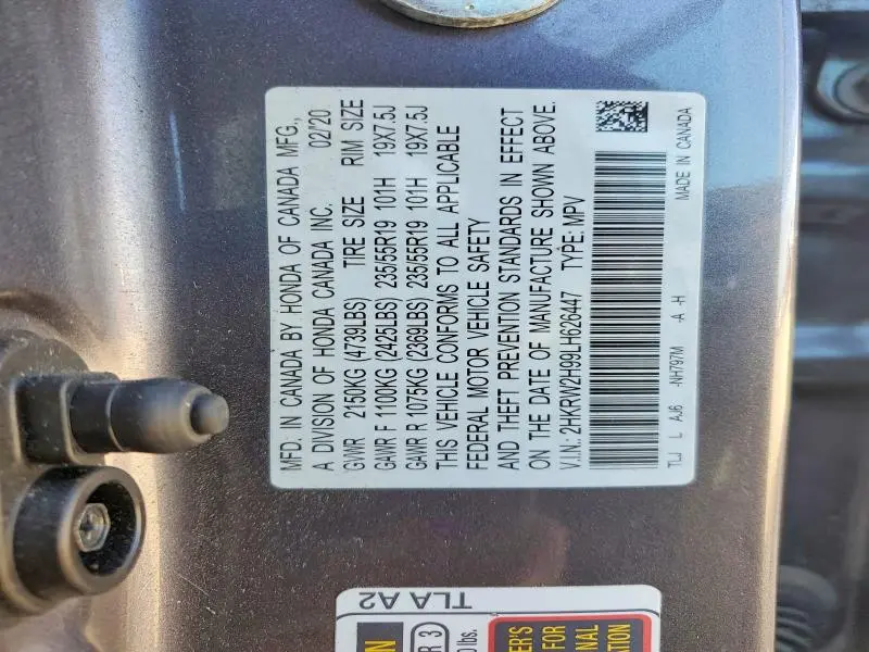 2020 HONDA CR-V TOURING  