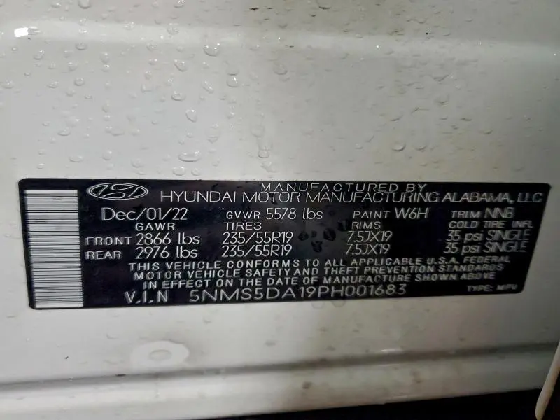 2023 HYUNDAI SANTA FE LIMITED  