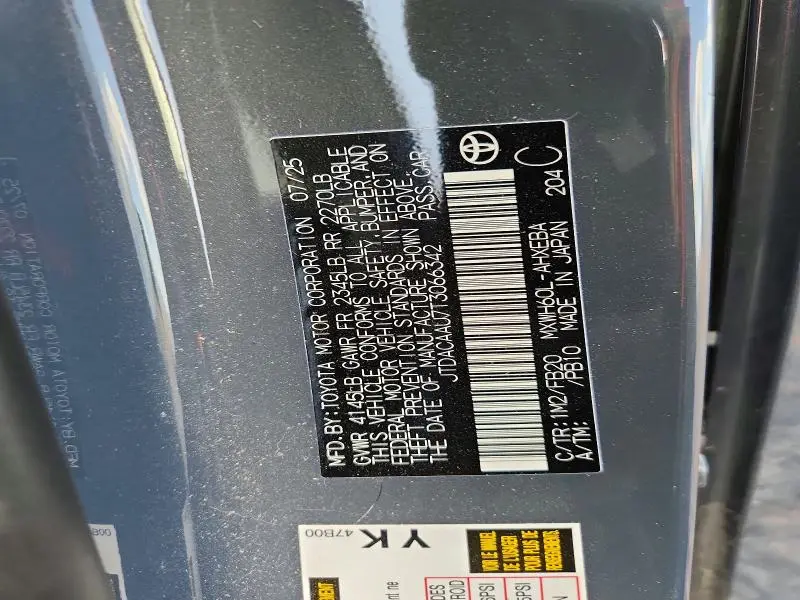 2026 TOYOTA PRIUS LE  