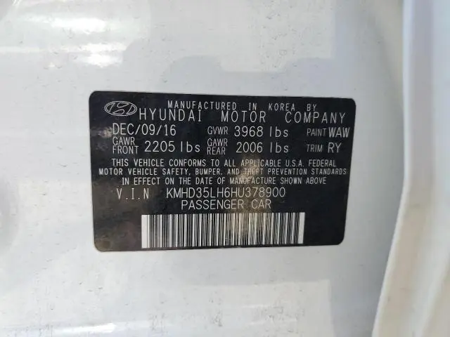 2017 HYUNDAI ELANTRA GT   
