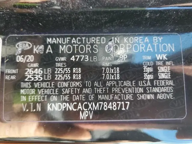 2021 KIA SPORTAGE EX  