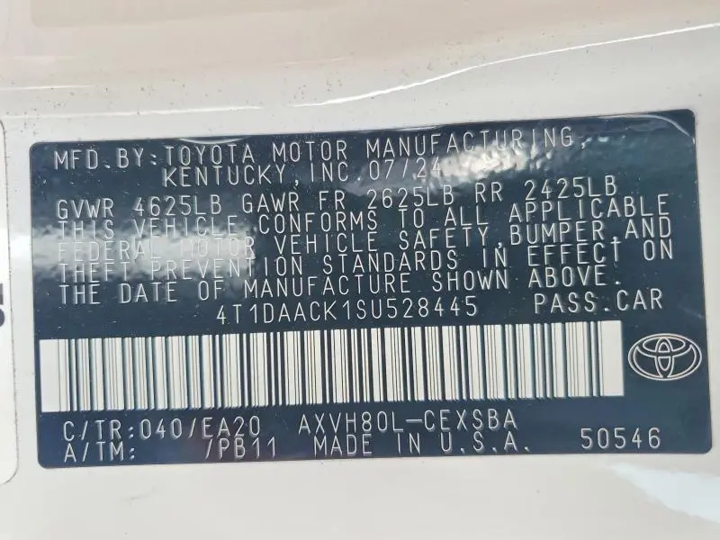 2025 TOYOTA CAMRY SE  