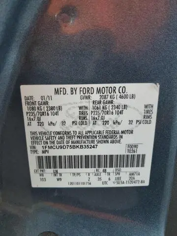 2011 FORD ESCAPE XLT  