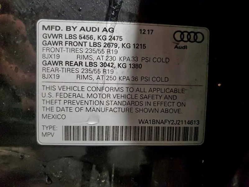 2018 AUDI Q5 PREMIUM PLUS  