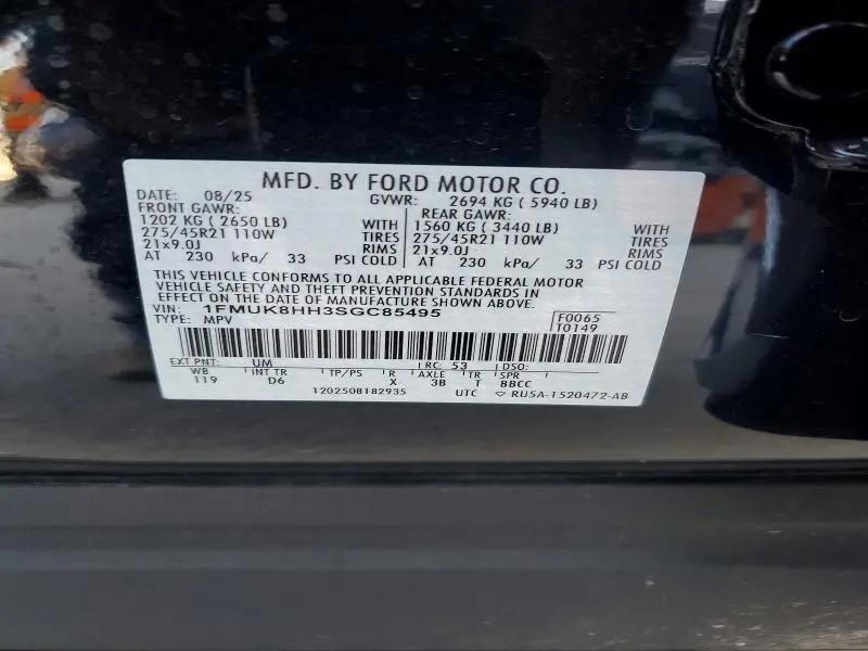 2025 FORD EXPLORER PLATINUM  
