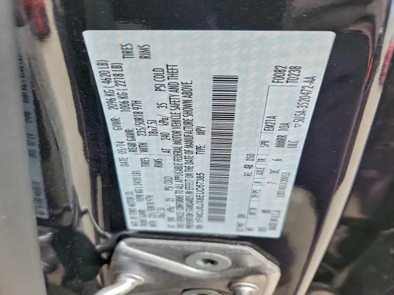 2014 FORD ESCAPE TITANIUM  