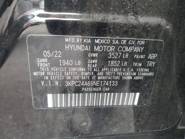 2022 HYUNDAI ACCENT SE
