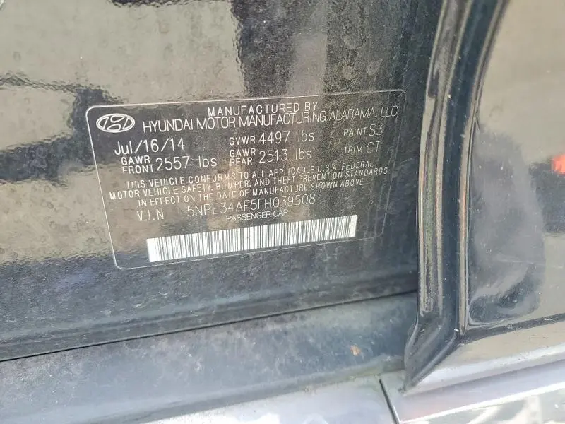 2015 HYUNDAI SONATA LIMITED  
