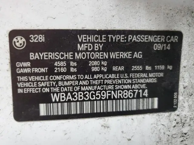 2015 BMW 328 XI  