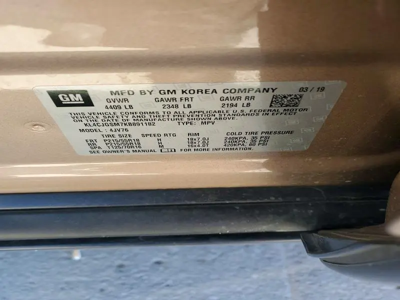 2019 BUICK ENCORE ESSENCE  