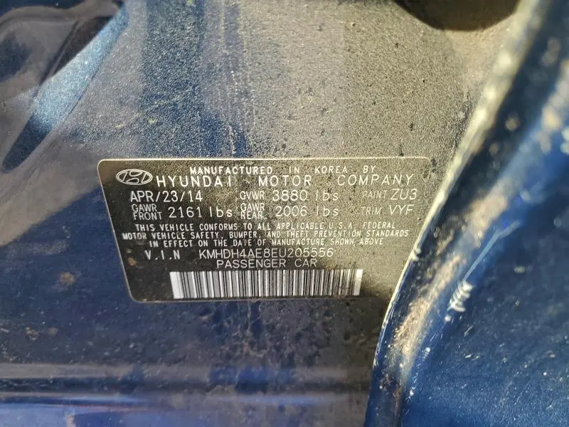 2014 HYUNDAI ELANTRA   