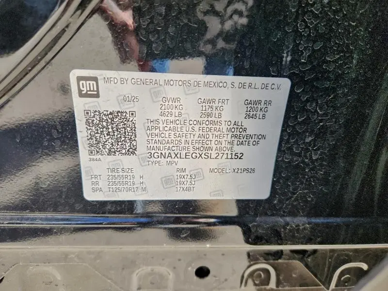 2025 CHEVROLET EQUINOX RS  