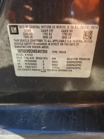 2014 GMC SIERRA K1500 SLT  