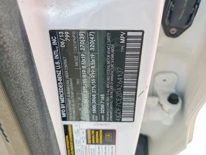 2013 MERCEDES-BENZ GL 450 4MATIC  