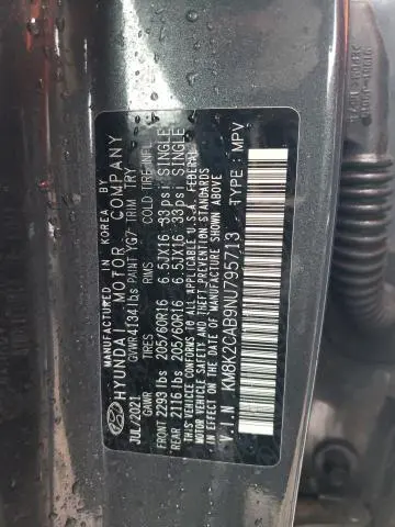 2022 HYUNDAI KONA SEL